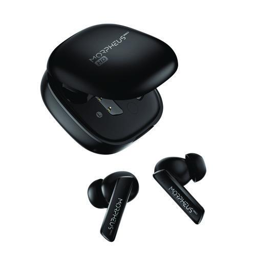 Morpheus 360 Pulse ANC Hybrid Wireless Noise Cancelling Earbuds, Black