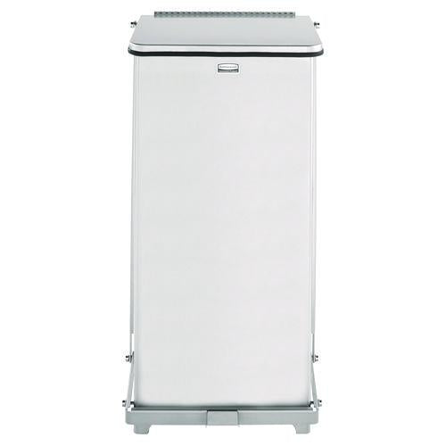 Rubbermaid Commercial Defenders Heavy-Duty Steel Step Can, 6.5 gal, Stainless Steel