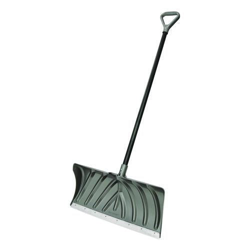 Suncast Steel Core Snow Pusher with Wear Strip, 24" Width, 57.55" Length, 6/Carton