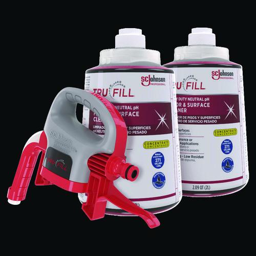 SC Johnson Professional TruFill Starter Pack, Fresh Scent, Two 2 L Cartridges, One Dispenser Head
