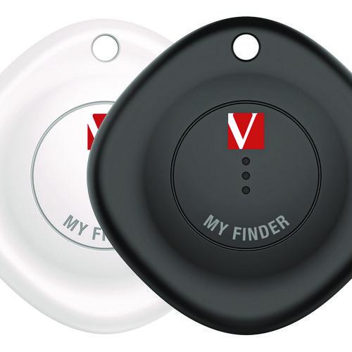 Verbatim My Finder Bluetooth Tracker for Apple iOS, Black/White, 2/Pack