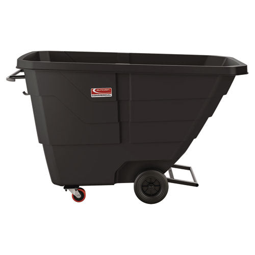 Suncast Commercial 1 cu yd Light Duty Tilt Truck, 1,250 lb Capacity, Black