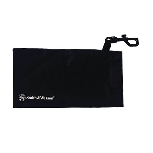 Smith & Wesson Safety Glasses Carrying Pouch with Belt Clip, 4.25 x 0.25 x 4.25, Black, 12/Carton