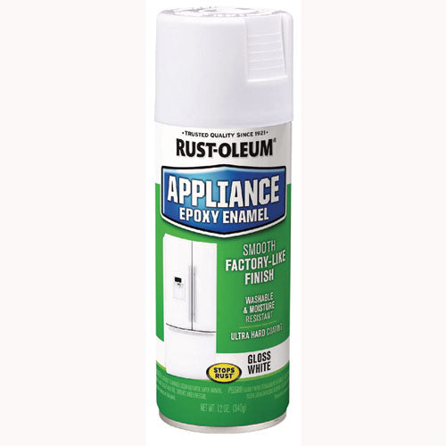 Rust-Oleum Specialty Appliance Epoxy Spray Paint, Gloss White, 12 oz Aerosol Can