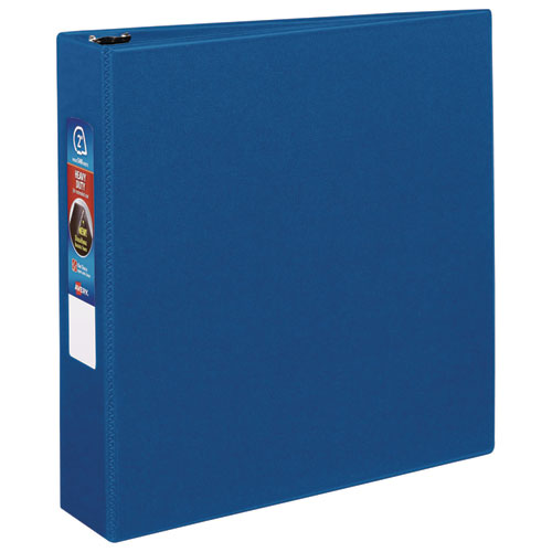 Avery Heavy-Duty Non-View Binder with DuraHinge and One Touch EZD Rings, 3 Rings, 2" Capacity, 11 x 8.5, Blue
