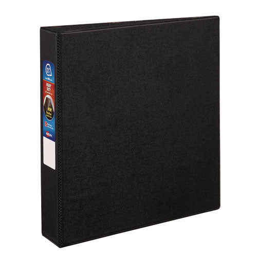Avery Heavy-Duty Non-View Binder with DuraHinge and One Touch EZD Rings, 3 Rings, 1.5" Capacity, 11 x 8.5, Black