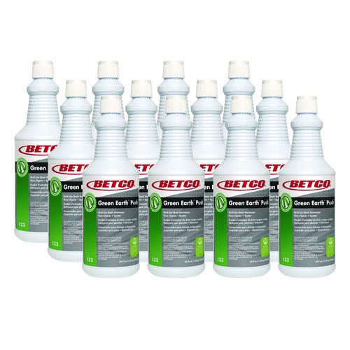 Betco Green Earth Push Enzyme Multipurpose Cleaner, New Green Scent, 32 oz Bottle, 12/Carton