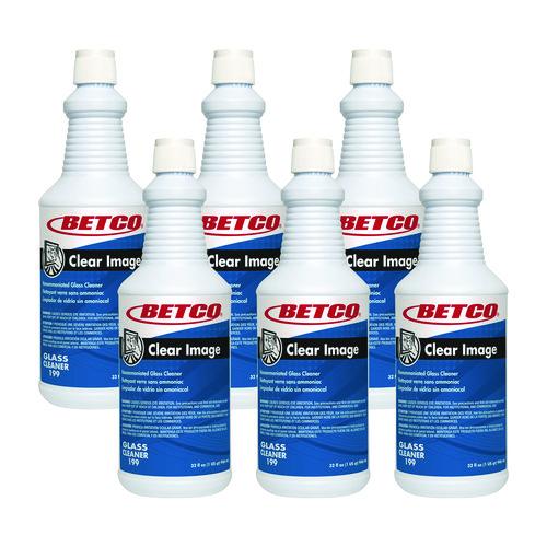 Betco Clear Image Glass and Surface Cleaner, 32 oz Bottle, 6/Carton