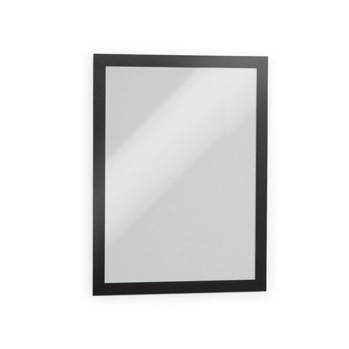 Durable DURAFRAME MAGNETIC Sign Holder Frame, 13.39 x 17.87, Black Frame, 2/Pack