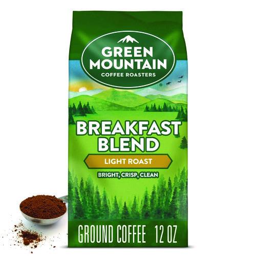 Green Mountain Coffee Breakfast Blend Ground Coffee, 12 oz Bag