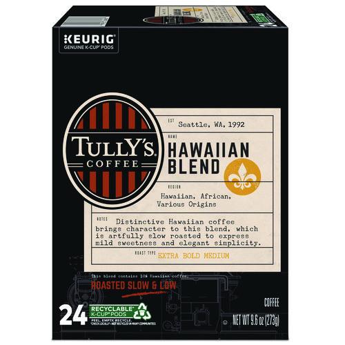 Tully's Coffee Hawaiian Blend Coffee K-Cups, 24/Box