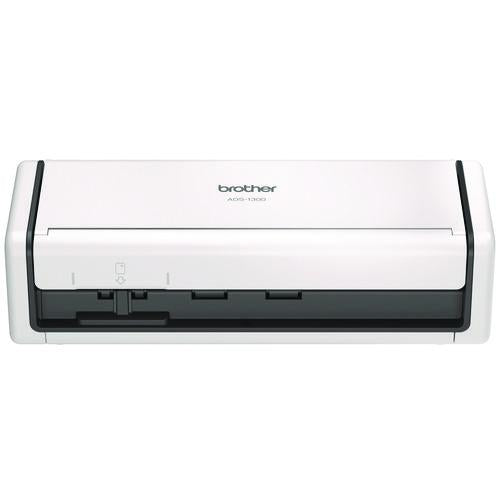 Brother ADS-1300 Compact Desktop Scanner, 600 dpi Optical Resolution, 20-Sheet Duplex Auto Document Feeder