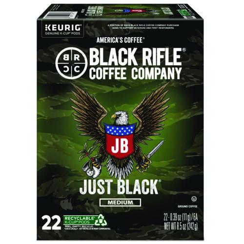 Black Rifle Coffee Company Just Black Coffee K-Cups, 22/Box