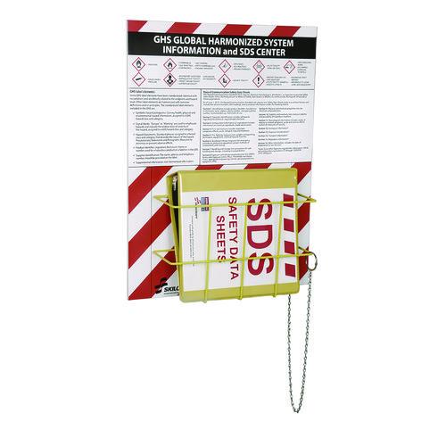 AbilityOne 7510016236238, SKILCRAFT Global Harmonized System Information and Safety Data Sheet Center Kit, 24 x 3 x 18, Yellow/Red/White