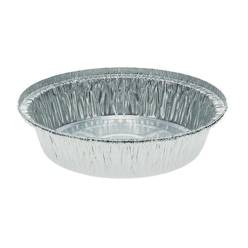 Pactiv Evergreen Aluminum Take-Out Container, 24 oz, 7" Diameter x 1.53" h, Silver, 250/Carton