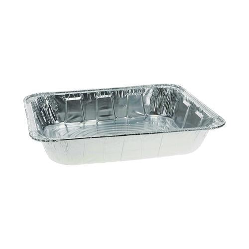 Pactiv Evergreen Aluminum Steam Table Pan, Half-Size Deep, 2.6" Deep, 11.8 x 9.4, 100/Carton