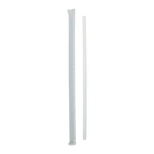 Pactiv Evergreen Giant Paper-Wrapped Straw, 10.25", Polypropylene, Translucent, 1,800/Carton