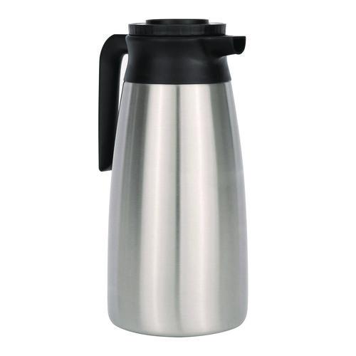 BUNN Thermal Vacuum Pitcher, 64 oz, Stainless Steel/Black