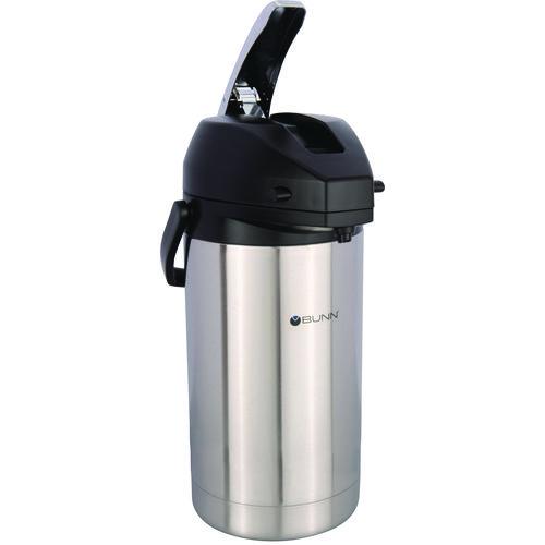 BUNN Lever Action Airpot, 101 oz, Stainless Steel/Black