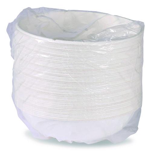 Eco-Products Vanguard Renewable and Compostable Sugarcane Bowls, Bowl, 32 oz, White, 400/Carton