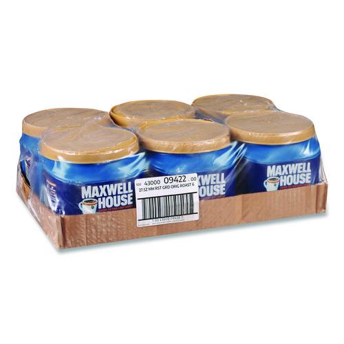 Maxwell House Coffee, Original, 27.5 oz Canister, 6/Carton