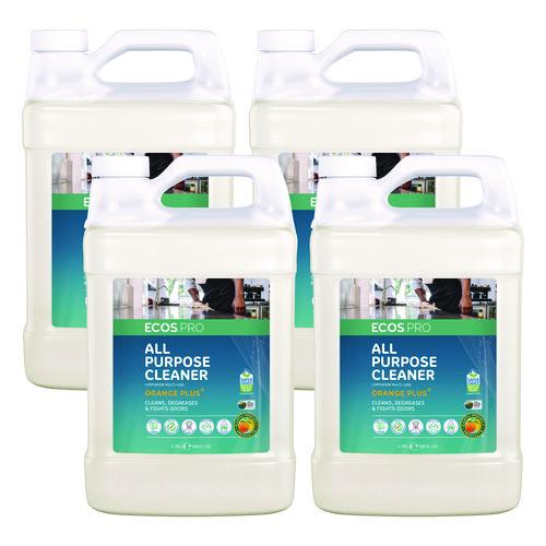 ECOS PRO Orange Plus All-Purpose Cleaner and Degreaser, 1 gal Bottle, 4/Carton