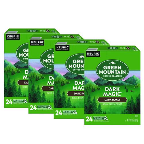 Green Mountain Coffee Dark Magic Extra Bold Coffee K-Cups, 96/Carton