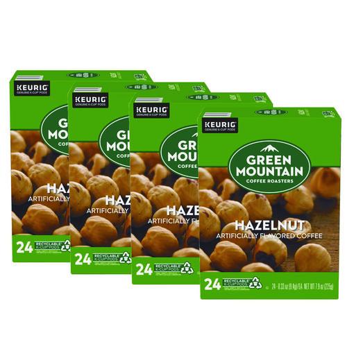 Green Mountain Coffee Hazelnut Coffee K-Cups, 96/Carton