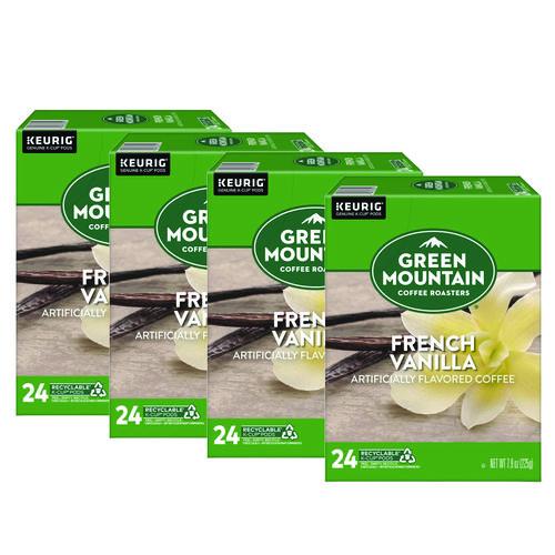 Green Mountain Coffee French Vanilla Coffee K-Cup Pods, 96/Carton