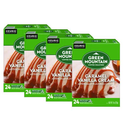 Green Mountain Coffee Caramel Vanilla Cream Coffee K-Cups, 96/Carton