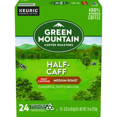 Green Mountain Coffee Half-Caff Coffee K-Cups, 24/Box