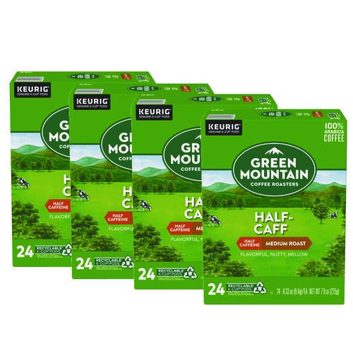 Green Mountain Coffee Half-Caff Coffee K-Cups, 96/Carton