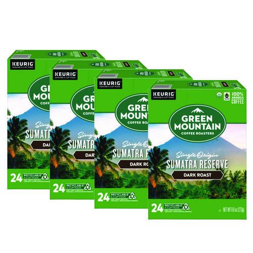 Green Mountain Coffee Fair Trade Organic Sumatran Extra Bold Coffee K-Cups, 96/Carton