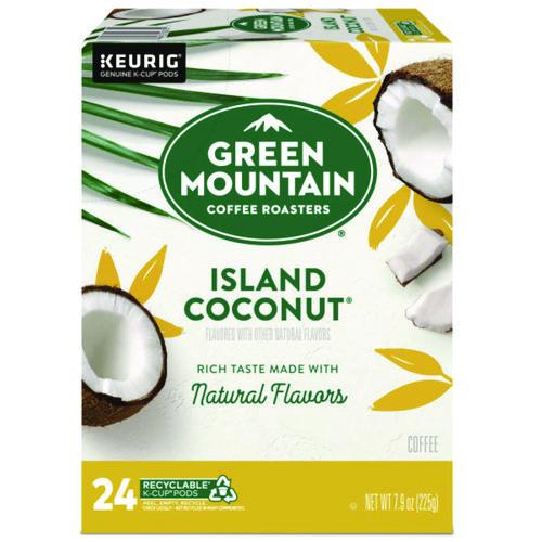 Green Mountain Coffee Island Coconut Coffee K-Cup Pods, 24/Box