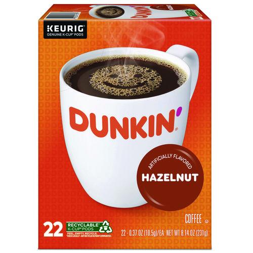Dunkin' K-Cup Pods, Hazelnut, 22/Box