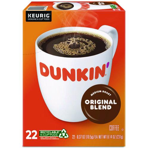 Dunkin' K-Cup Pods, Original Blend, 22/Box