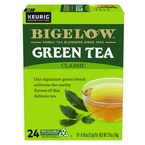 Bigelow Green Tea K-Cup Pack, 24/Box