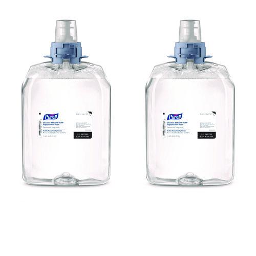 PURELL Education HEALTHY SOAP Fragrance Free Foam Refill, Unscented, 2,000 mL, 2/Carton