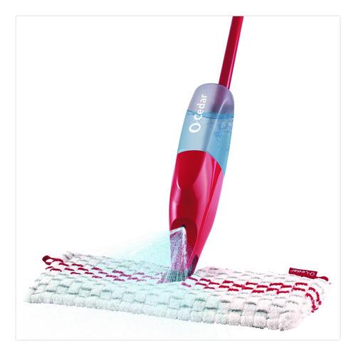 O-Cedar ProMist MAX Spray Mop, Red/White/Gray Microfiber Head, 48" Red/Black/Gray Plastic Handle, 4/Carton