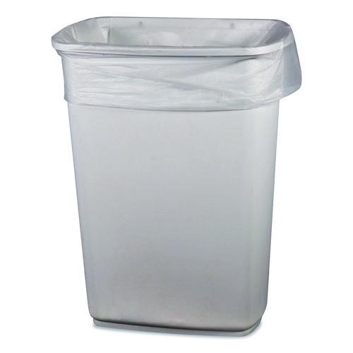 Heritage Linear Low-Density Can Liners, 33 gal, 1 mil, 33" x 39", Clear, 150/Carton