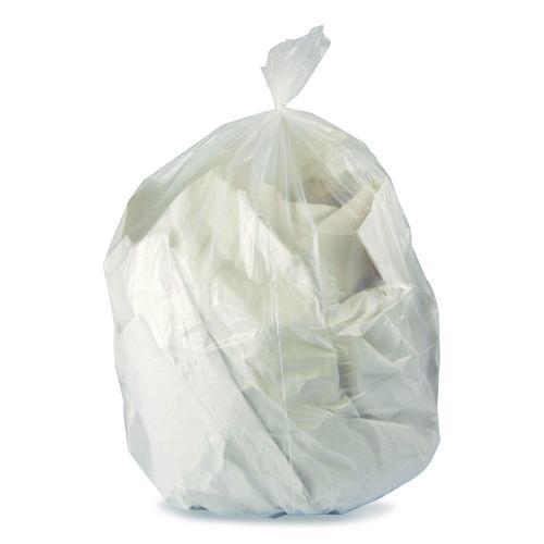 Heritage Linear Low-Density Can Liners with Dual-Dispense Box, 55 gal, 1.3 mil, 40" x 53", Clear, 100/Carton