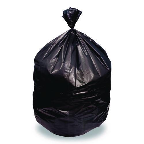 Heritage Linear Low Density Can Liners, 56 gal, 1.5 mil, 46' x 50", Black, 100/Carton