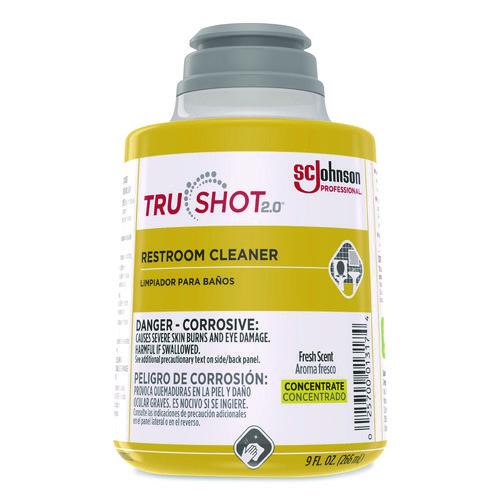 SC Johnson Professional TruShot 2.0 Restroom Cleaner, Fresh Scent, 9 oz Cartridge, 4/Carton