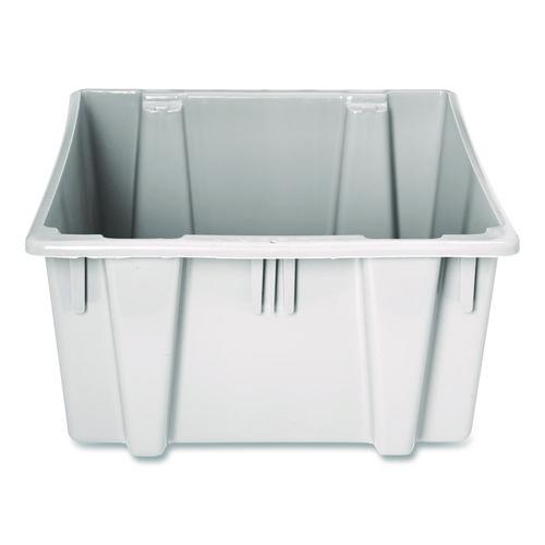 Rubbermaid Commercial Palletote Box, 11.97 gal, 1.6 cu ft, 15.5" x 19.5" x 13", Gray