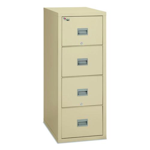 FireKing Patriot by FireKing Insulated Fire File, 1-Hour Fire Protection, 4 Letter-Size File Drawers, Parchment, 17.75 x 31.63 x 52.75