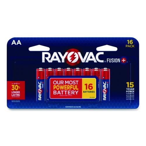 Rayovac Fusion Performance, Alkaline AA Batteries, 16/Pack