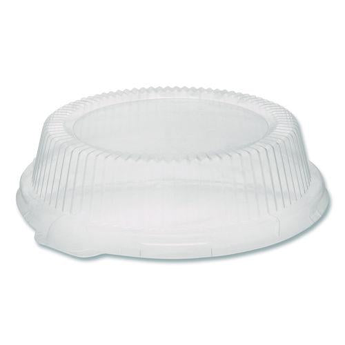 Pactiv Evergreen ClearView Dome-Style Lid with Tabs, 8.9" Diameter x 0.8" h, Clear, Plastic, 126/Carton