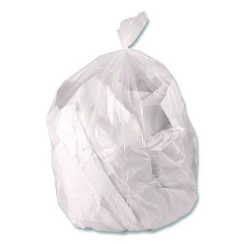 Heritage Linear Low-Density Can Liners, 33 gal, 0.65 mil, 33 x 39, Clear, Roll, 250/Carton