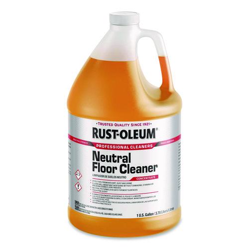 Rust-Oleum Professional Neutral Floor Cleaner Concentrate, Pine Scent, 1 gal Bottle, 4/Carton