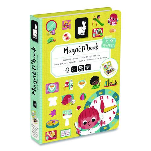 Janod Magneti'books, Learn To Tell Time, Grades Pre-K to 3, 91 Pieces